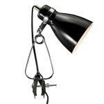 Nordlux Lampada Da Tavolo Cyclone Clamp Metallo Nero | Adatto per 1x E14