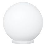 Eglo Lampada Da Tavolo Rondo Plastica Bianca | Adatto per 1x E27