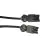 Noxion GST - Compatibile Cavo di prolunga Nero - Maschio + Femmina - 1,5m - 3 pole 1,5mm2