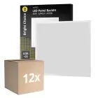 Confezione Multipack 12x Bright Choice Pannello A LED Backlit 36W 3240lm - 840 Bianco Freddo | 60x60cm - UGR 